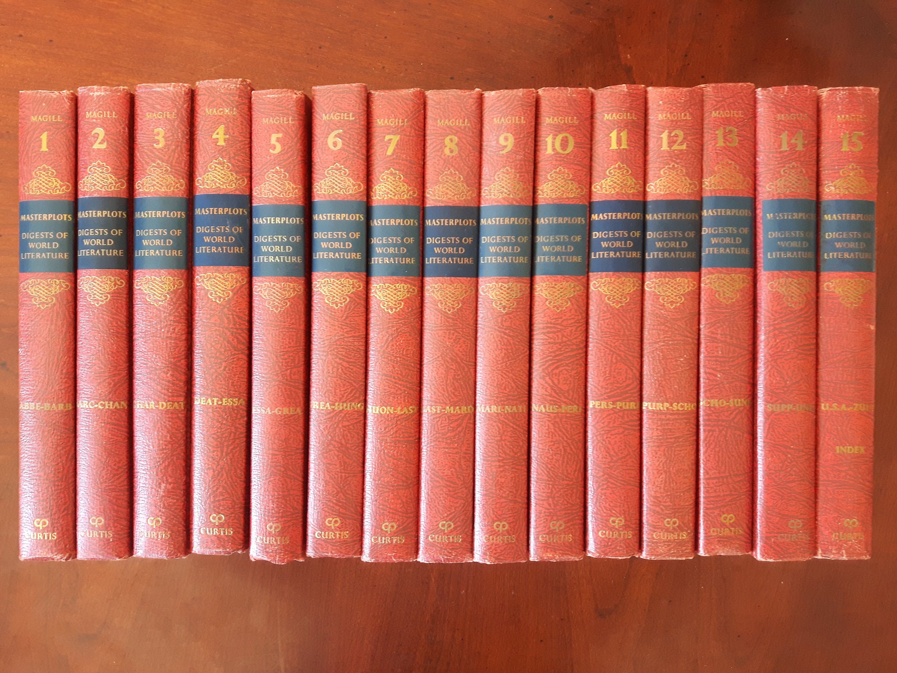 Masterplots Digests of World Literature 15 Volume Set, 1964