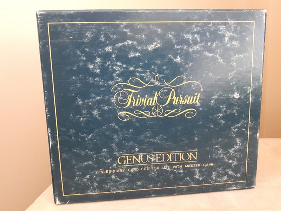 Jeu de cartes subsidiaire Trivial Pursuit Genus Edition, jeux de société  vintage, jeu-questionnaire des années 1980, jeu de cartes pour jeu Trivial  Pursuit -  France