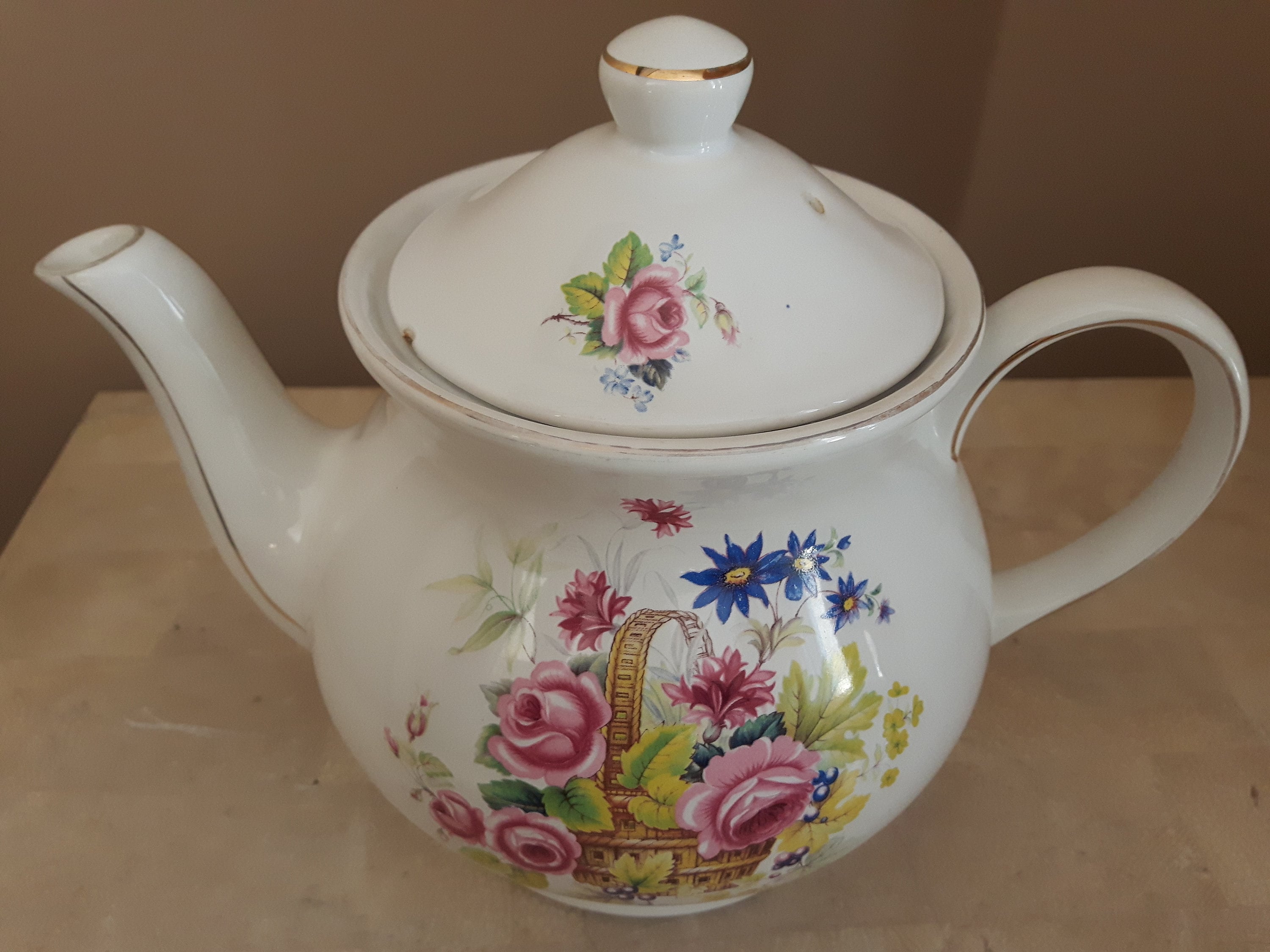 Full Size Sadler Teapot Floral Teapot Made in England Etsy