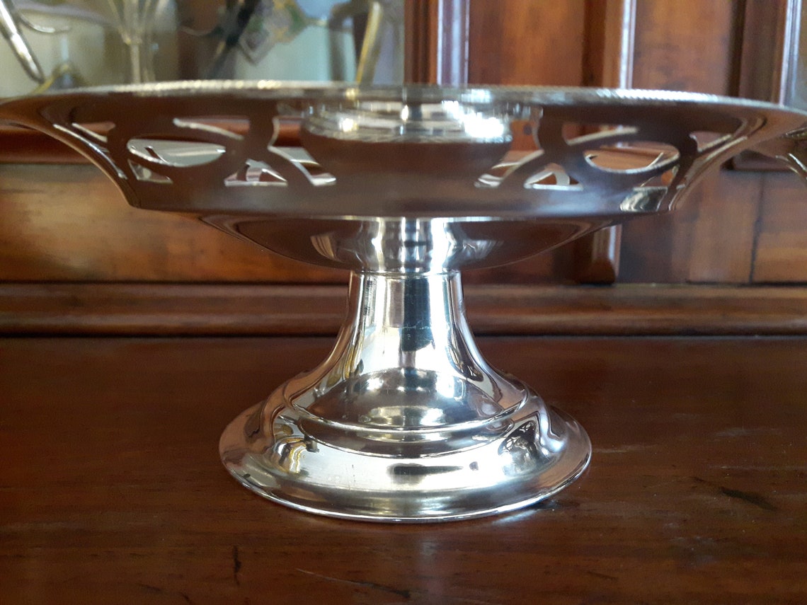 Set of 2 Vintage Pedestal Dishes EPNS Silver Plate Made in Etsy