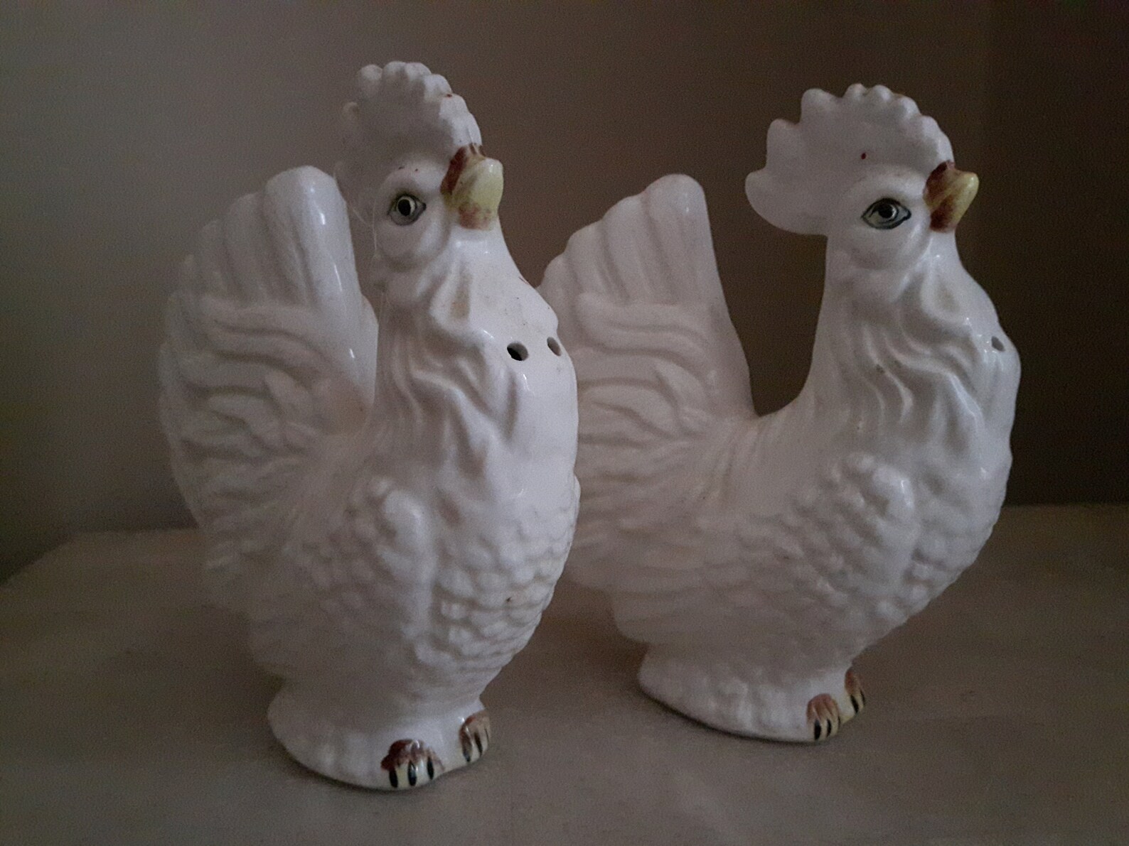 Vintage Rooster Salt and Pepper Shakers Made in Japan Large Etsy