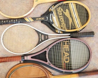 Raqueta de tenis vintage, raqueta Slazenger Demon, raqueta de tenis de grafito con borde compuesto de cabeza, raqueta Majestic, tenis ejecutivo superior Donnay