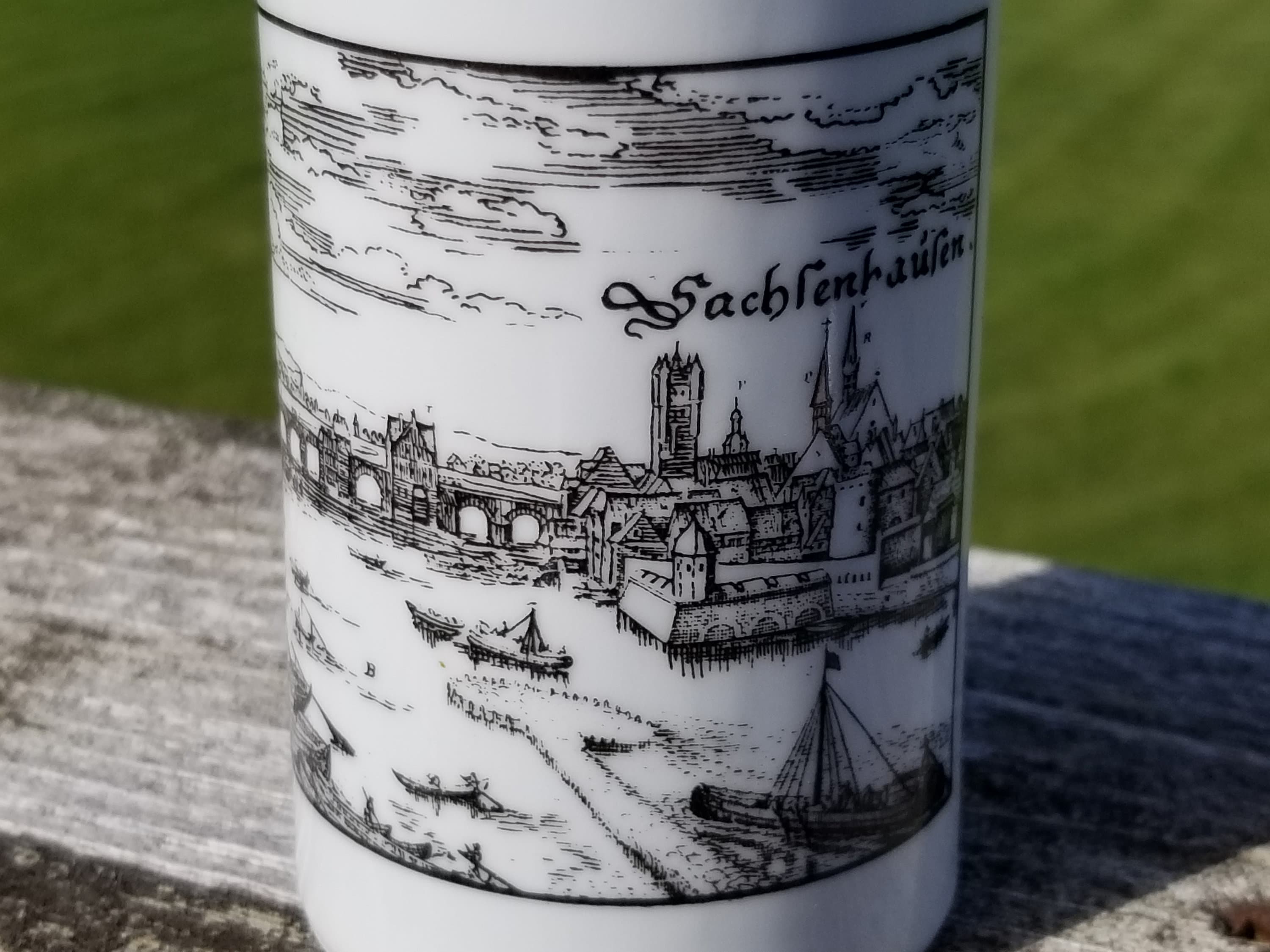 書 Kelsterbacher Porzellan Vintage Altenkunstadt Porcelain Decanter Bottle, German
