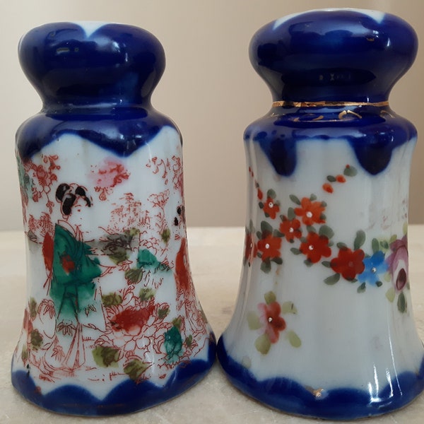 Antique Salt and Pepper Shakers Made in Japan Etsy
