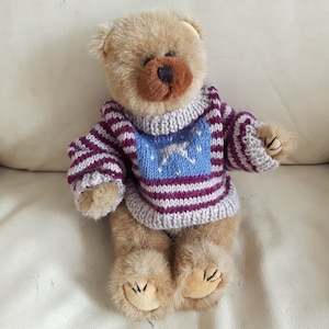Ours en peluche dans Boyds Bear Pull d’hiver, Stuffie vintage, ours en peluche vintage