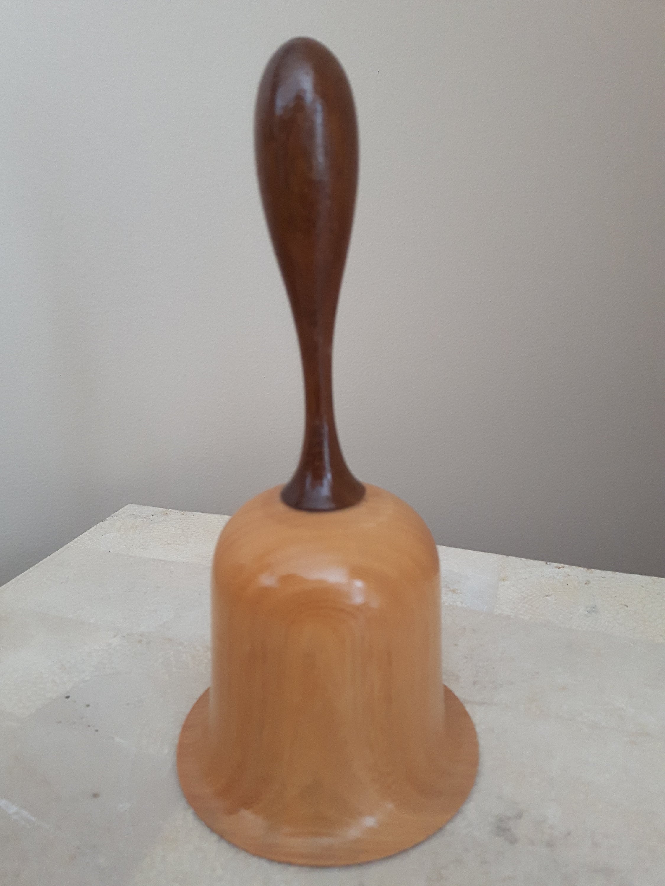 Vintage Hand Turned Wood Bell Hand Made Bell Etsy