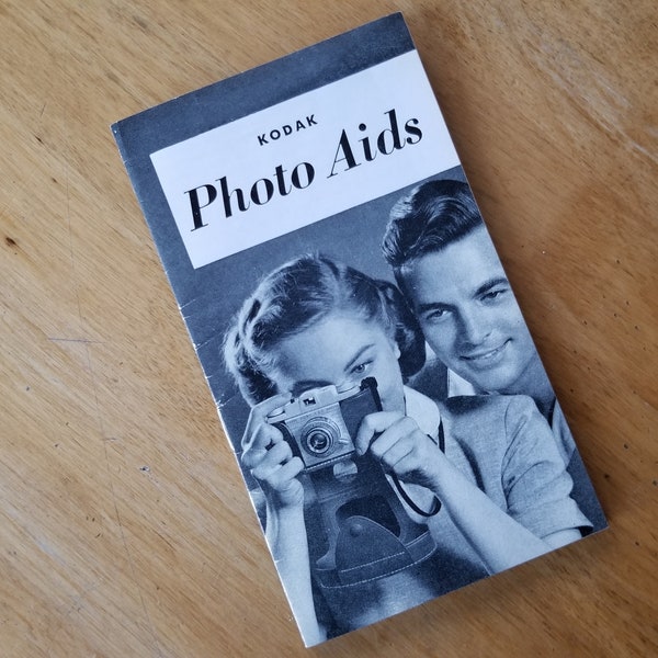 Kodak Photo Aids Brochure, 1953 Kodak Photo Paper Photography Accessories Catalogue, Kodak Camera Equipment Guide, Vintage Sales Catalogue