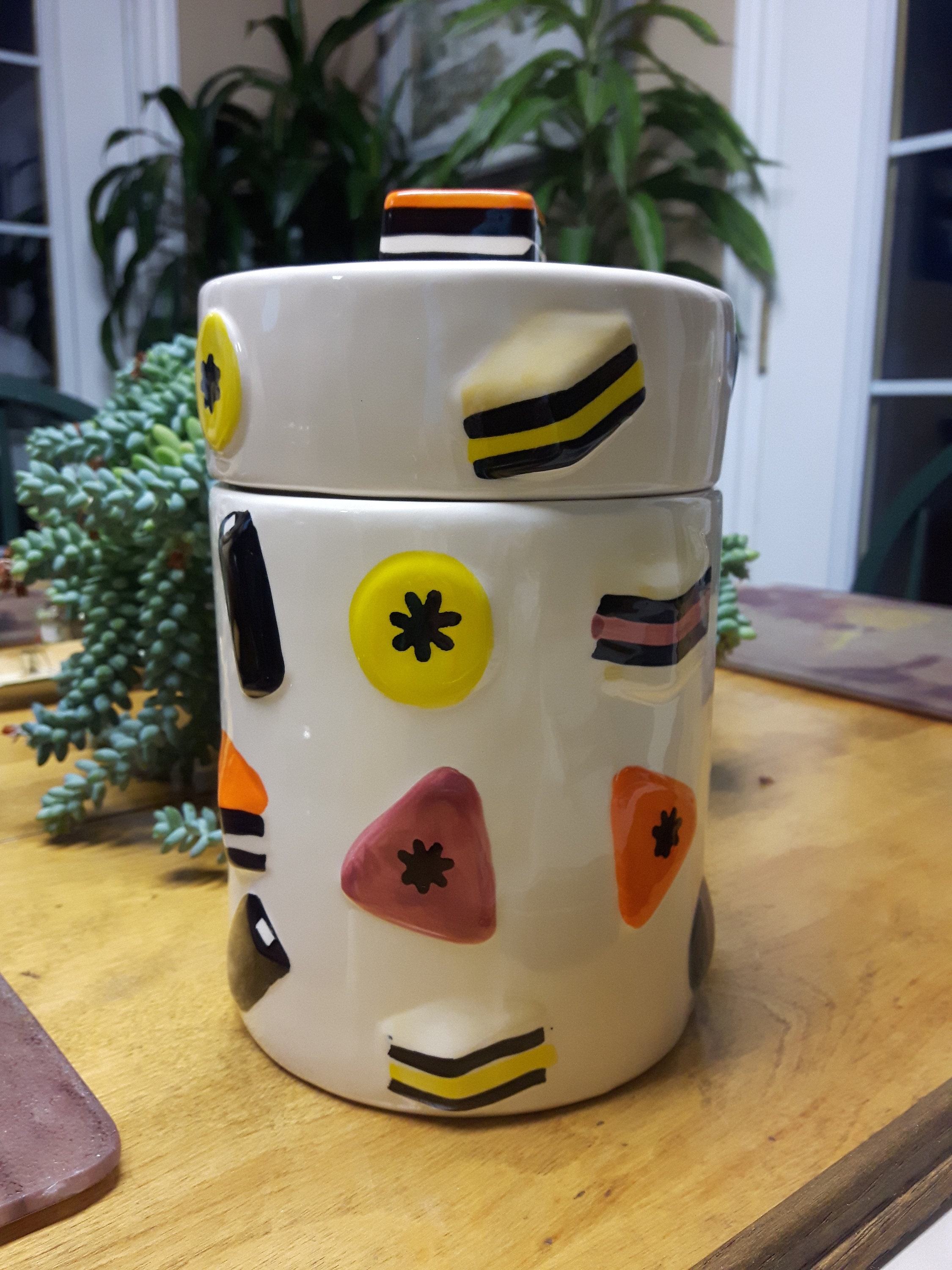 Kitchen Storage Cookie Jars Cute liquorice allsorts biscuit jar/storage canister