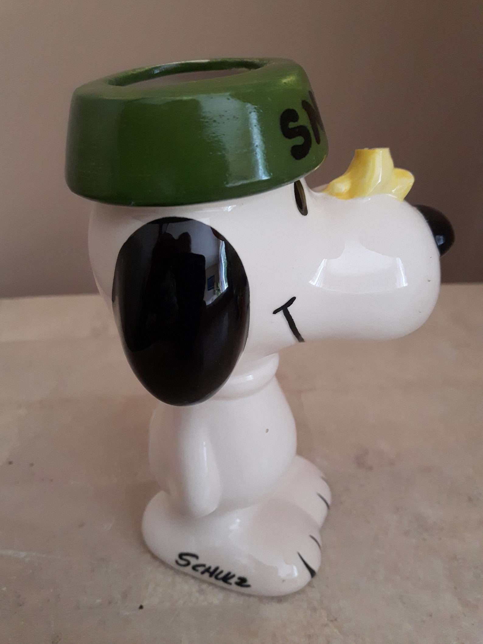 Vintage Snoopy Collectibles Ceramic Snoopy Pencil Holder Etsy