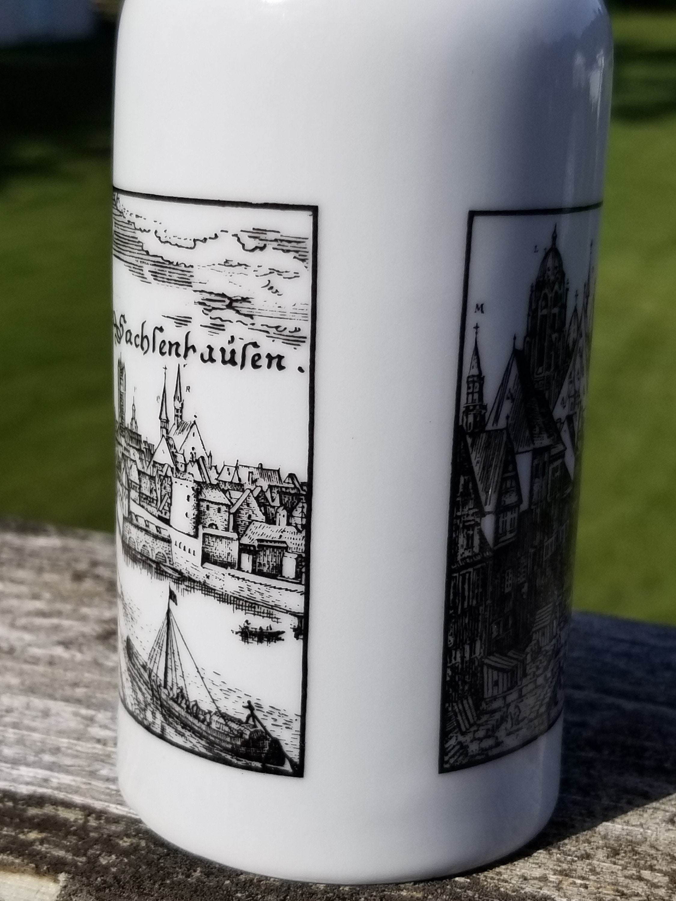 書 Kelsterbacher Porzellan Vintage Altenkunstadt Porcelain Decanter Bottle, German