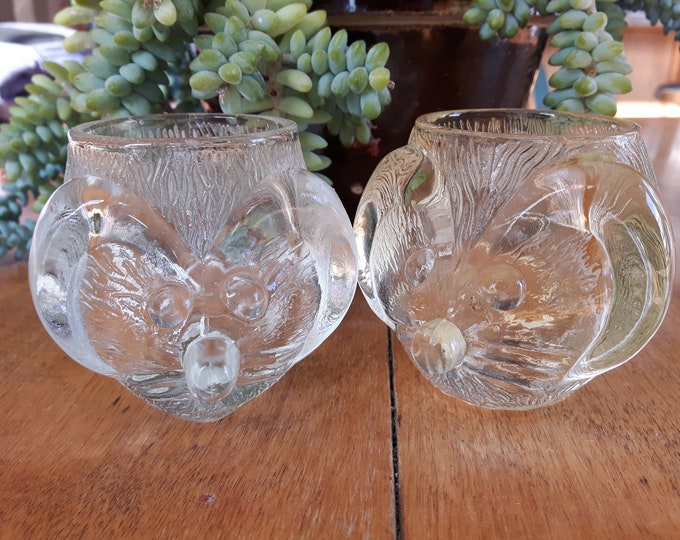 Sleeping christmas mouse votive candle holder