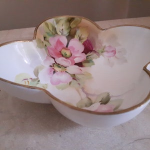 Hand Painted Nippon China Dish, Morimura Brothers Bone China Dish, Van Patten&#39;s #47 Antique China Floral Dish