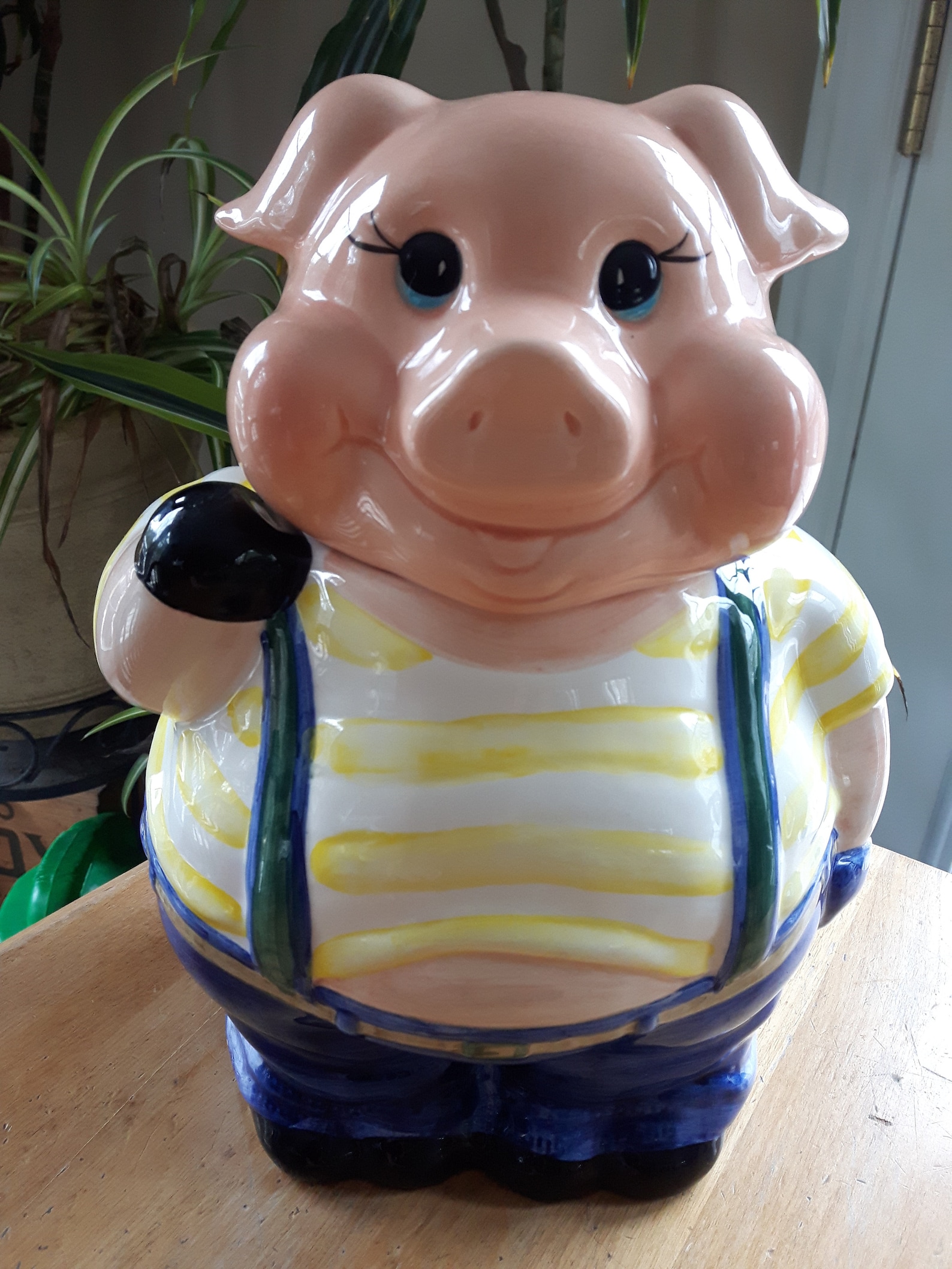 Vintage Ceramic Pig Cookie Jar Savoy Cookie Jar Large Etsy