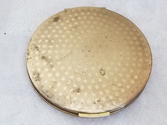 Vintage Stratton Powder Compact in Cloth Sleeve, … - image 7