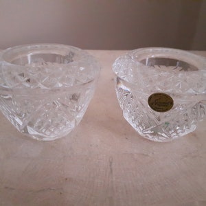 Cristal D&#39;Arques Lead Crystal Candle Holders, 24% Lead Crystal Votive Candle Holders, Fontenay Candlestick Holders