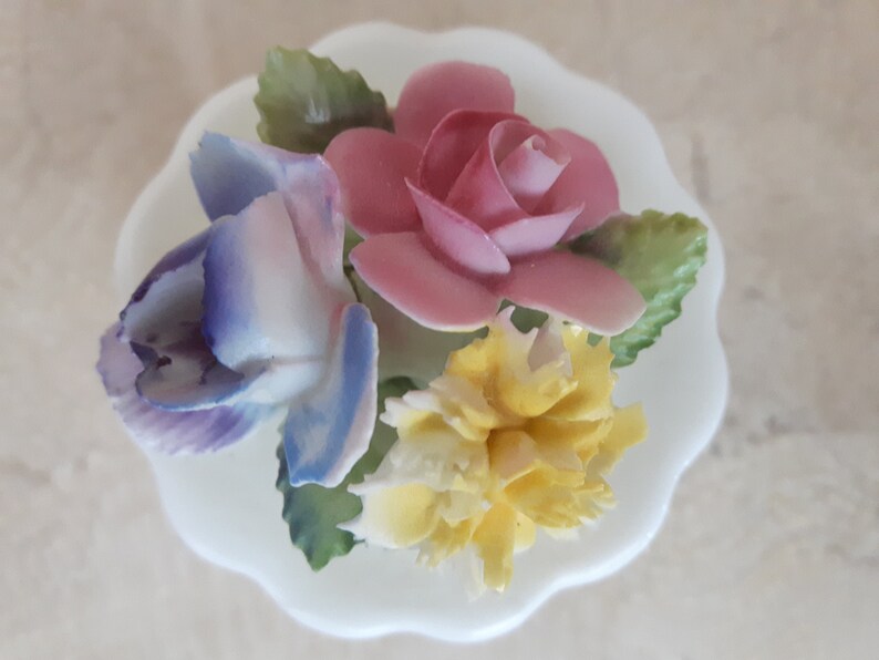Royal Adderley Miniature Porcelain Flower Figurine Bone China Flowers