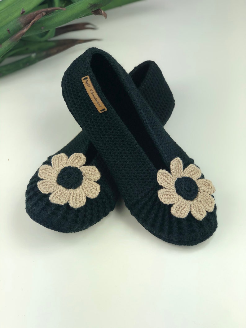 Non-slip Handmade Slippers Crochet Slippers Womens Slippers | Etsy