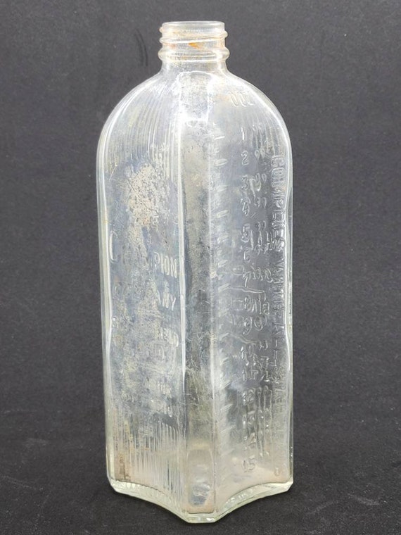 Antique Champion Company Embalming Fluid Bottle Etsy