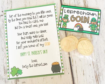 Leprechaun Letter and Gift Tags