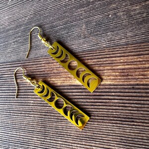 Moon phase earrings