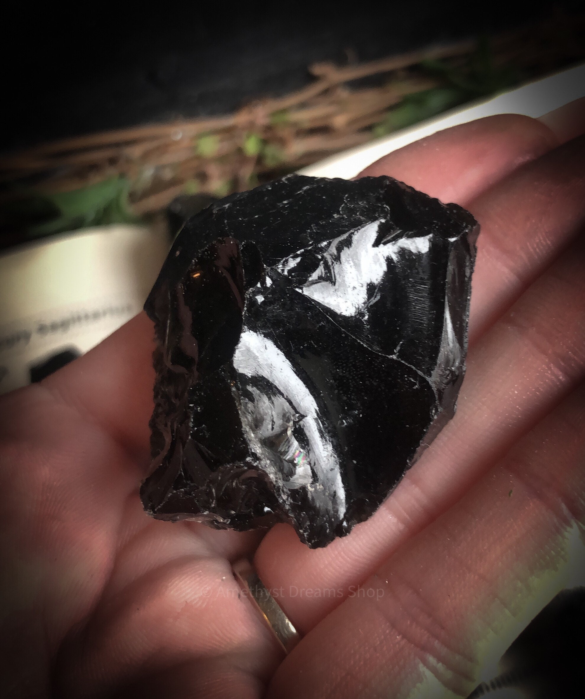 Powerful Raw Natural Black Obsidian Crystals Sold Etsy