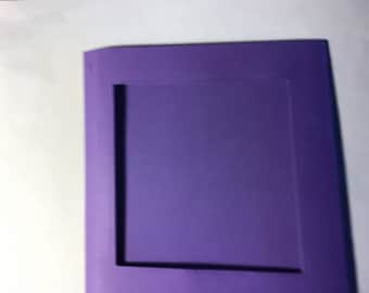 5 square shaped 5 1/2 sq. trifold cards