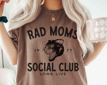 Mama Shirt Mom Shirts Comfort Colors Rad Moms Social Club Mothers of Mayhem Cool Moms Club badass Mama Shirt Goth Moto Edgy Grunge Rebel Mom