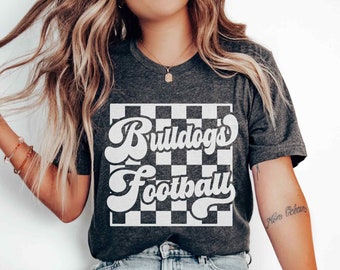 Custom Football Shirt for Mom Football Mom Dad Shirt for Football Game Day Shirt Personalized Football Tee Custom Football Mascot Team Name