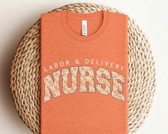 Labor and Delivery Nurse Halloween Shirt L&D Nurse Shirt Halloween Nurse Shirt Labor Delivery Nurse Shirt Matching Shirts Varsity Letters
