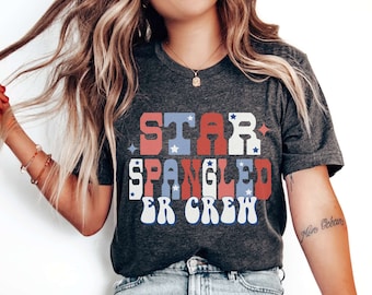 ER Nurse 4th of July T-Shirt, Red White Blue ER ED Crew TShirt, American July 4th Independence Day Emergency Room Rn Shirt Fourth July Tee