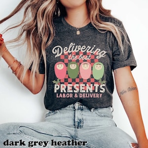 Labor And Delivery Nurse Christmas Shirt L&D Nurse Shirt Labor Nurse Shirt Nurse Gift Hospital Matching Group Shirts Christmas Nurse Shirt