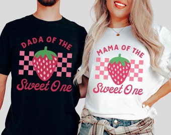 Berry First Birthday Matching Family Shirts Sweet One Birthday Shirt Mommy and Me 1st Birthday Berry Themed Birthday Strawberry Birthday Tee