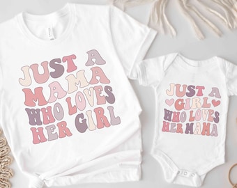 First Mother's Day Mommy and Me Shirts Matching Mother Daughter Shirts Mommy and Me Outfits Mother's Day Gift Baby Girl Mama and Girl Shirts