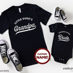 Grandpa & Me Matching Shirts Gift Grandpa&#39;s Boy Baby New Grandpa Shirt Matching Grandpa Grandson Shirt, Fathers Day Gift for Grandpa Custom