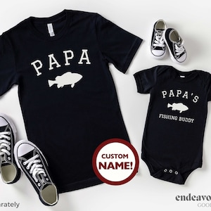 Grandpa & Me Matching Shirts Grandpa's Boy Girl Baby New Grandpa Shirt Matching Grandpa Grandson Shirt Fathers Day Gift for Grandpa Custom