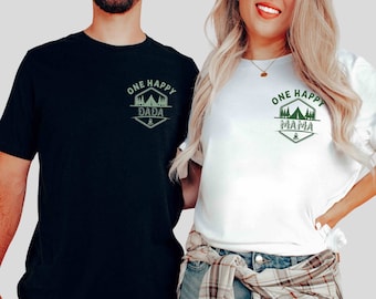 One Happy Camper 1st Birthday Shirt Camping First Birthday Outfit Matching Family Camp Shirts Camping Vacation Shirt 1st Birthday Boy Girl