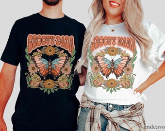 Groovy One Family Birthday Shirts Groovy Birthday Girl Tee Groovy 1st Birthday Outfit Girl Matching Mommy and Me Family Shirts Retro Groovy