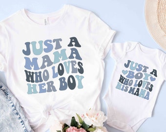 First Mother's Day Mommy and Me Shirts Matching Mother Son Shirts Mommy and Me Outfits First Mother's Day Gift Baby Boy Mama Mini Shirts