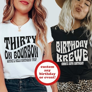 Custom New Orleans Birthday Shirts NOLA Birthday Party Shirts NOLA Birthday Blackout On Bourbon 21st Birthday 30th 40th Birthday Tank Tops