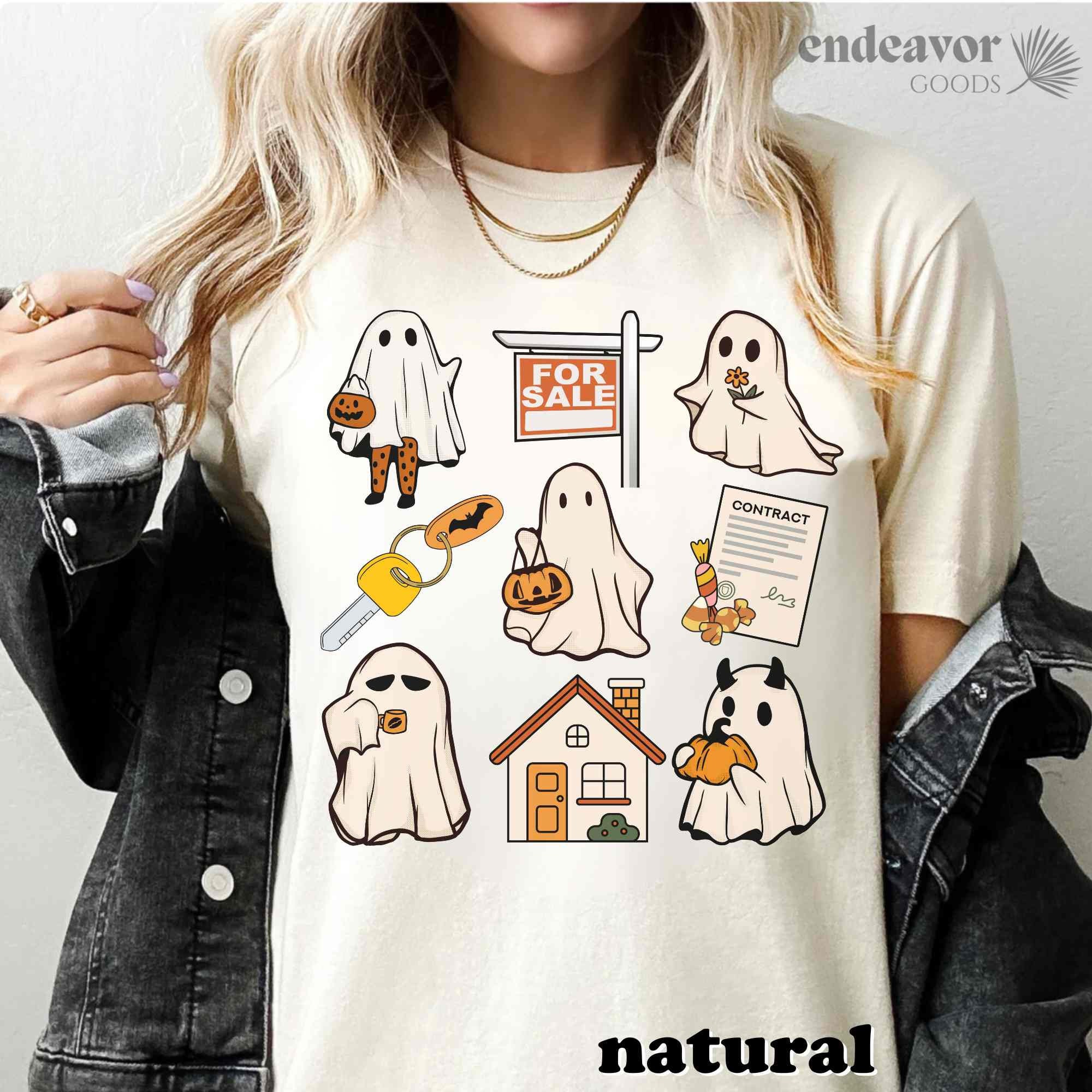 Real Estate Halloween Shirt Cute Real Estate Agent Shirt Fall Real Estate Gift for Real Estate Agent Halloween Real Estate Broker Mortgage