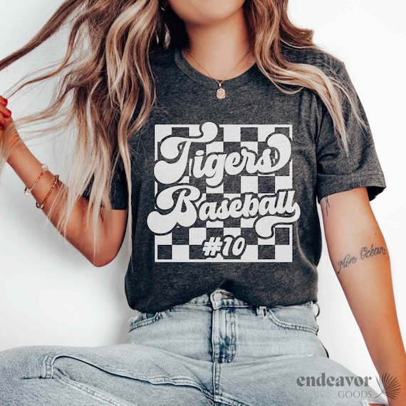 Custom Baseball Shirt for Mom Baseball Mom Shirt for Baseball Game Day T Shirt Personalized Baseball Tee Baseball T-Shirt Team Name Retro