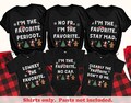 Funny Family Christmas Shirts Matching Christmas TShirts Funny Christmas Shirt Brother Sister Toddler Baby Youth Gen Z Slang The Favorite