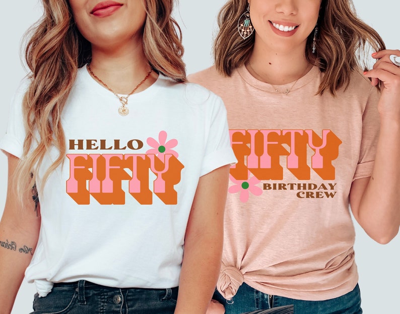 50th Birthday Shirt Funny Birthday Group Shirts Retro Birthday Etsy