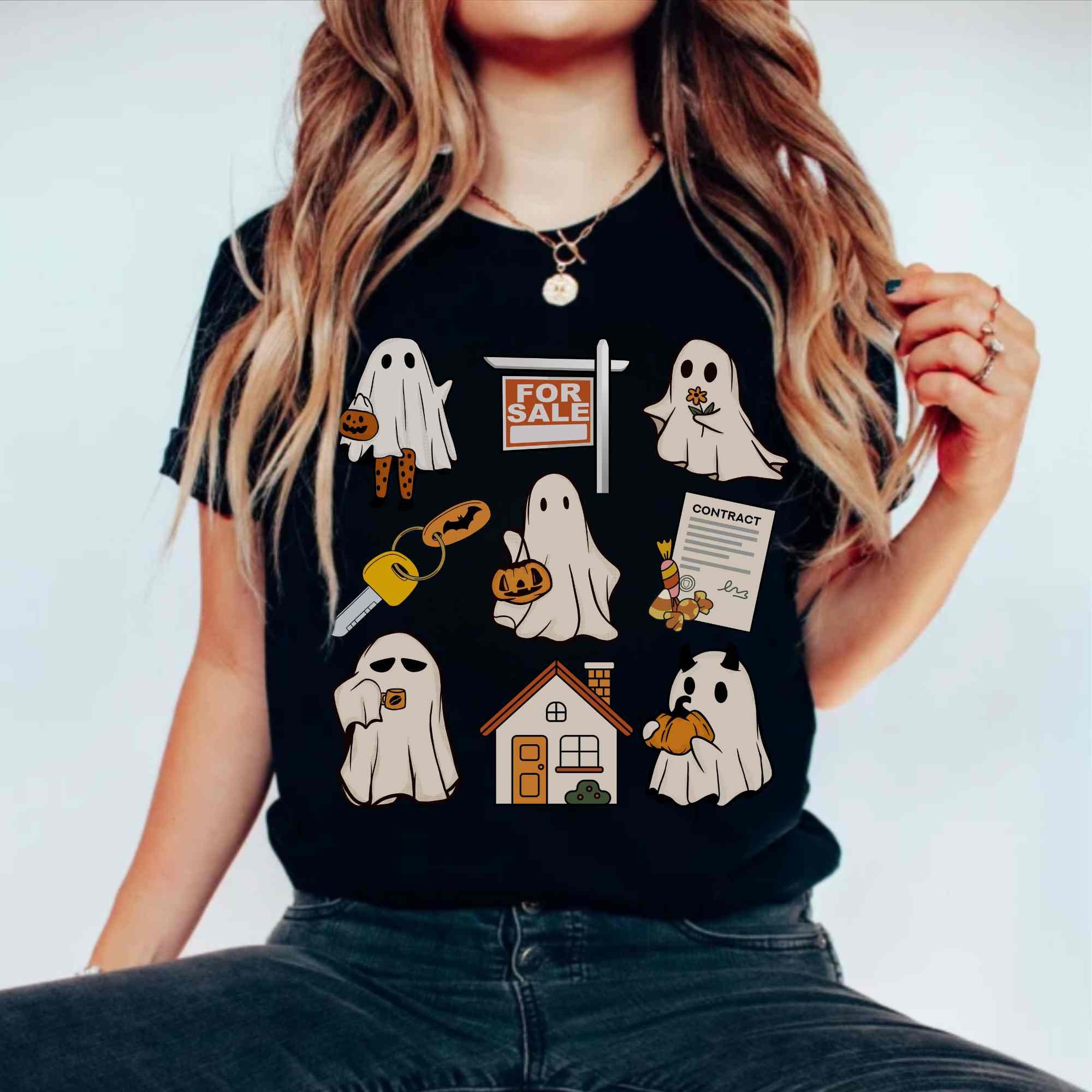 Real Estate Halloween Shirt Cute Real Estate Agent Shirt Fall Real Estate Gift for Real Estate Agent Halloween Real Estate Broker Mortgage