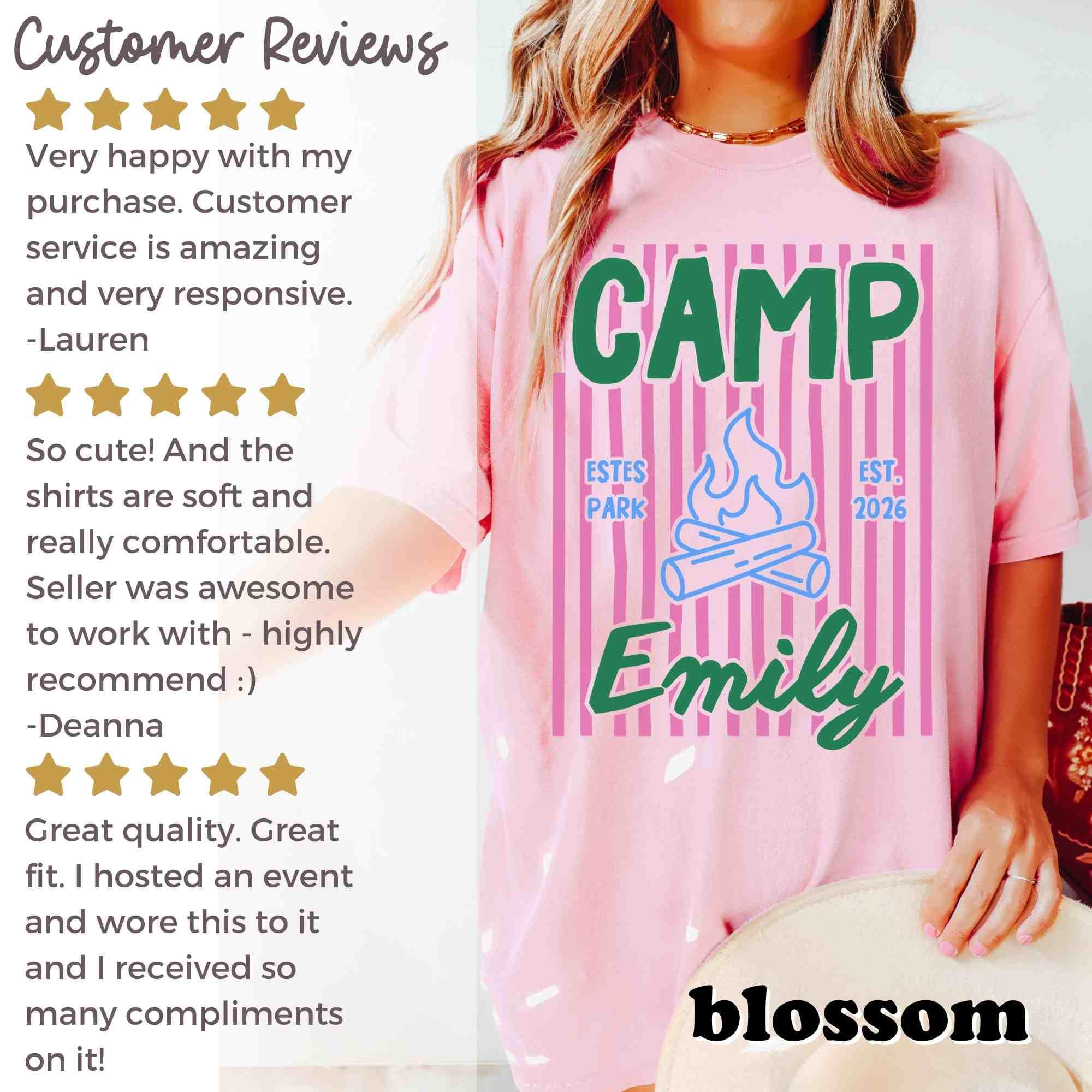 Custom Camping Bachelorette Shirts Comfort Colors Girls Trip Tshirts