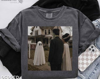 Haunted House Realtor Shirt, Funny Halloween Realtor Tee, Ghost Showing House, Frankenstein Comfort Colors Shirt