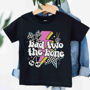 2nd Birthday Shirt Bad Two The Bone Birthday Shirt Rock and Roll Rock n Roll Birthday Rock Star Second Birthday Outfit Matching Family Shirt