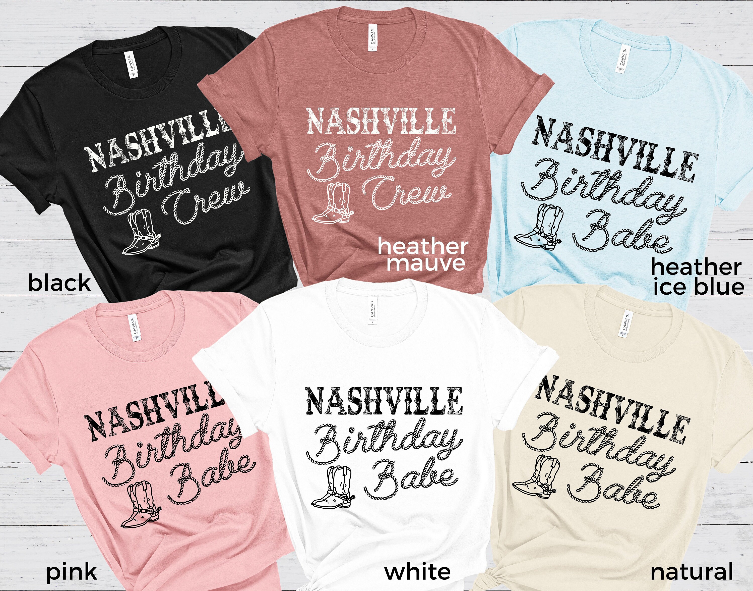 Nashville Birthday Group Shirts Nashville Birthday Shirt Etsy