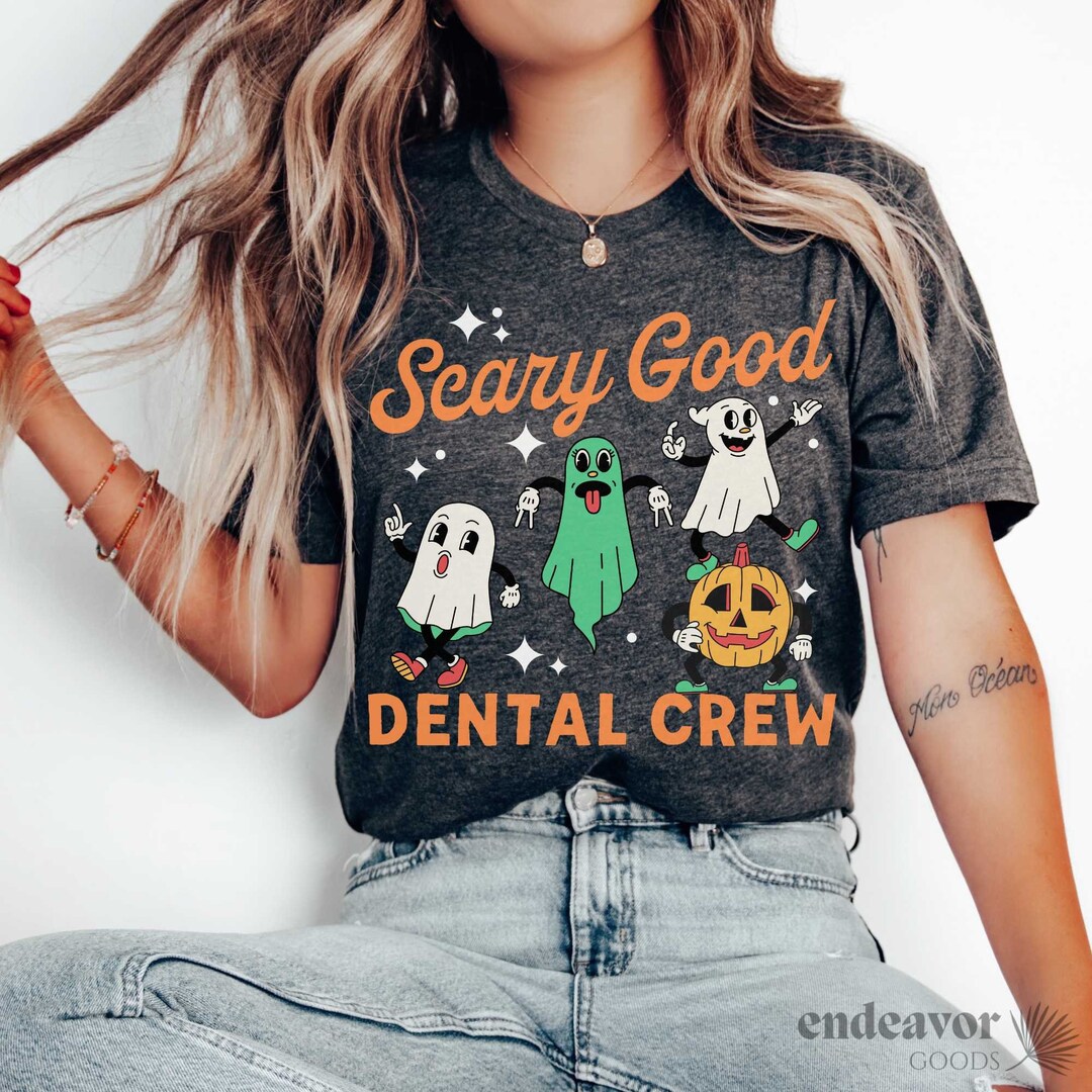 Retro Dental Halloween Shirt Funny Dental Hygienist Assistant Etsy