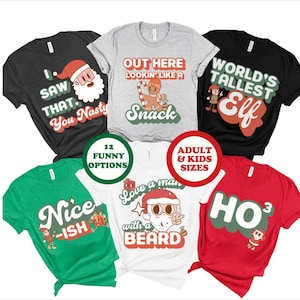 Family Christmas Shirts Christmas Puns Shirts Funny Matching Family Shirts Matching Best Friends Shirts Group Christmas Shirts Retro 2024